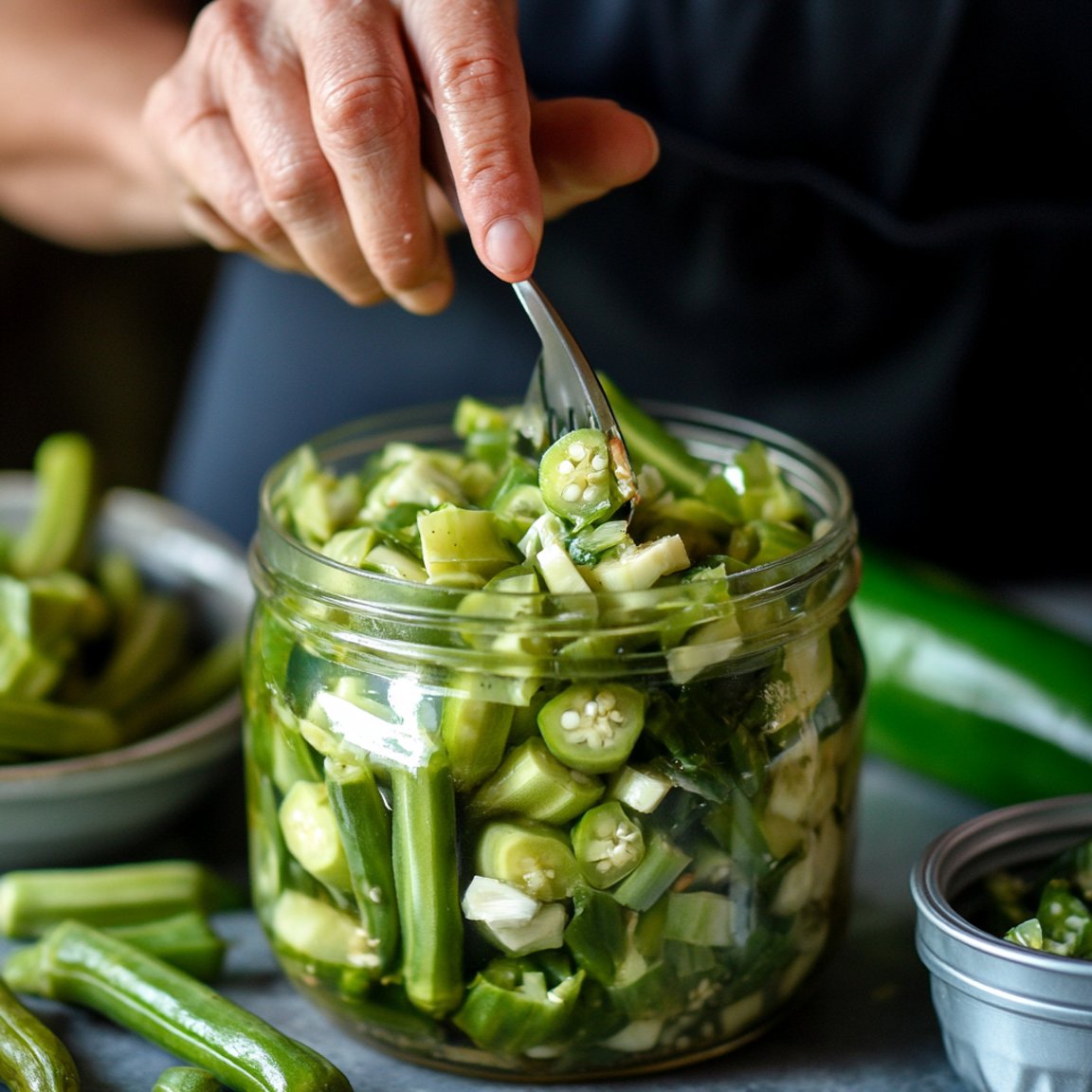 Quick Pickled Okra Recipe 3